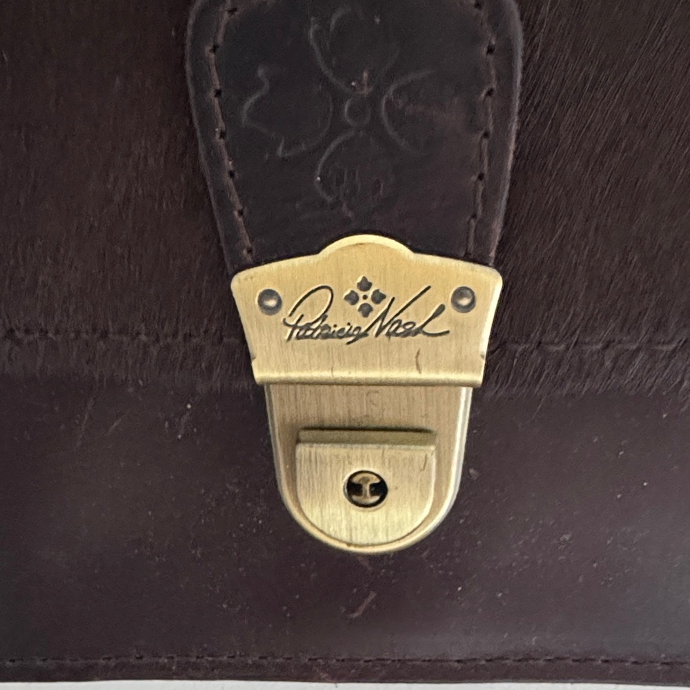 Women's Dark BrownLeather Crossbody Bag with Tassel Patricia Nash - Picture 2 of 6